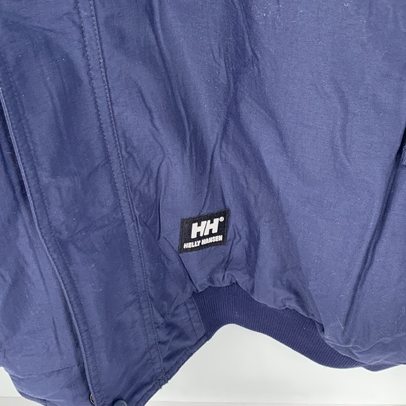 Helly Hansen Storm Jacket coat fleece lined zipper Navy Blue men nylon new XXL - Picture 2 of 6